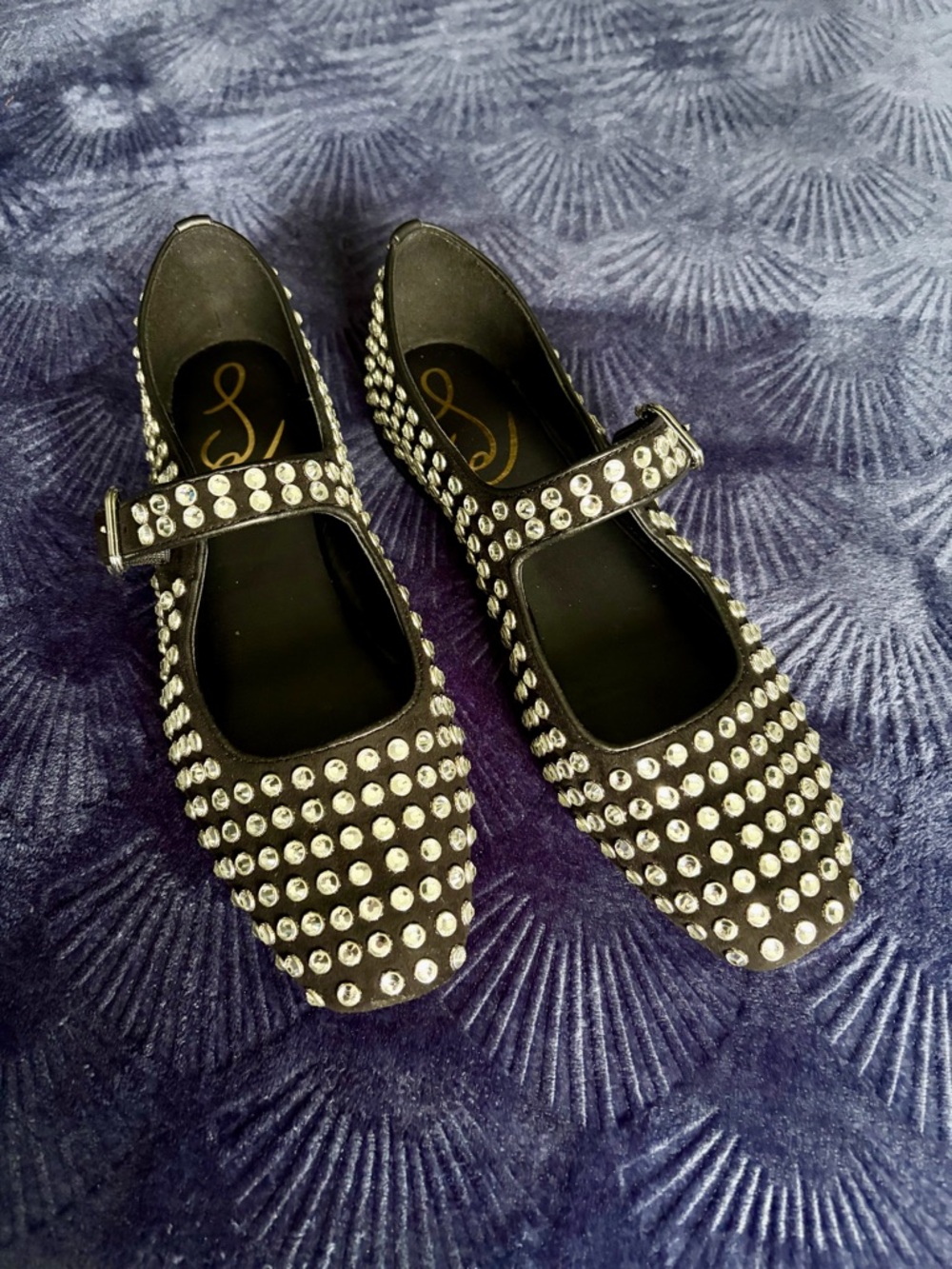 Sam Edelman Rhinestone Gem Studded Michaela Flat - 7.5 - NEW